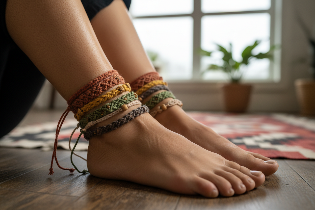 Thread Anklets