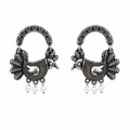Vintage Sparrow Oxidized Earrings