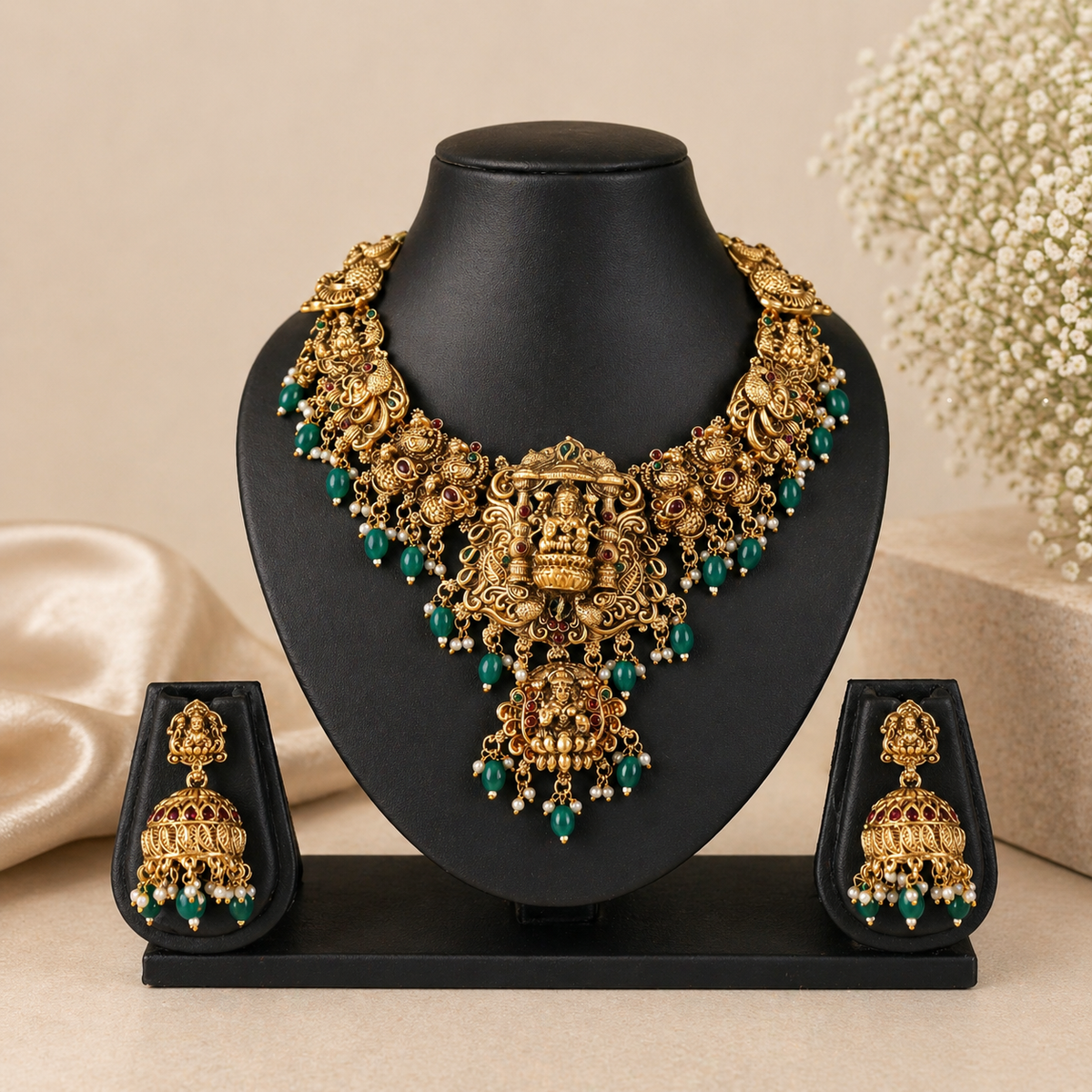 Lakshmi Temple Jewellery Set