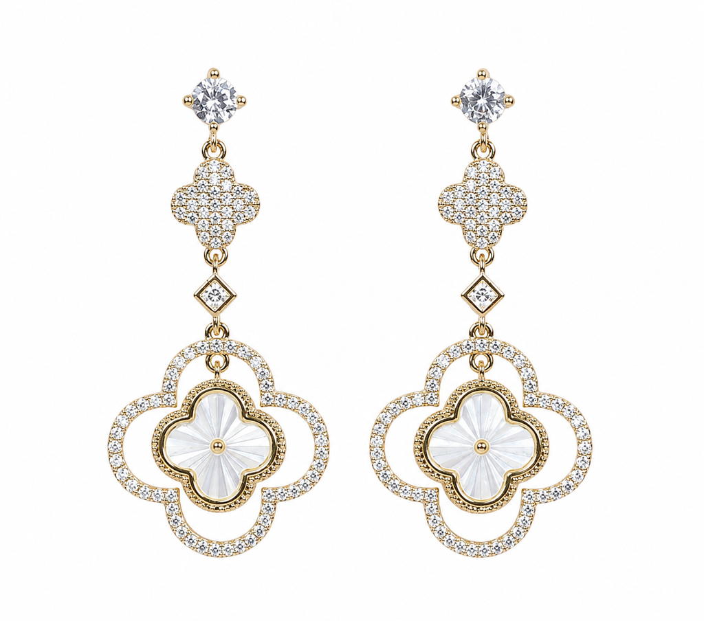 Clover Luxe Drop Earrings