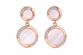 Blush Halo Drop Earrings