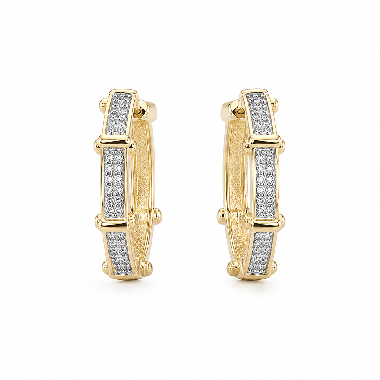 Luxe Crystal Hoop Earrings
