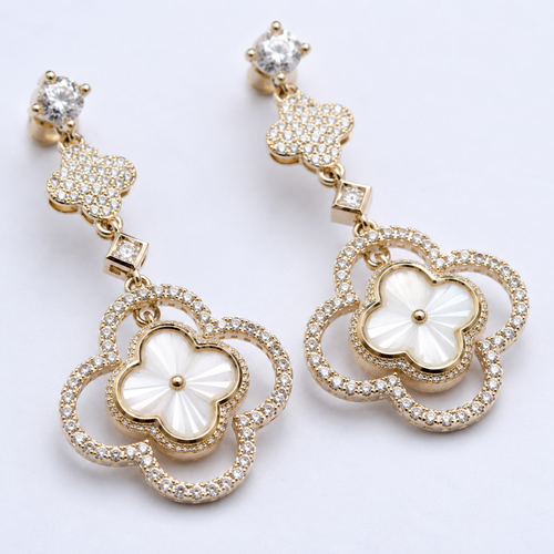 Clover Luxe Drop Earrings