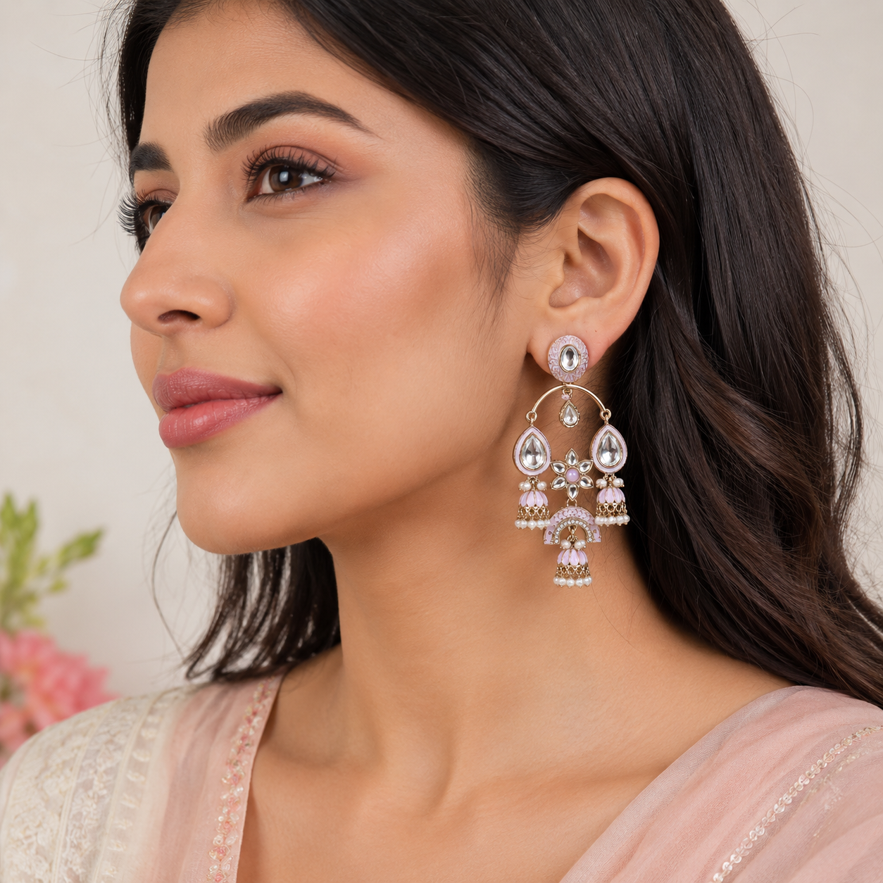 Noor Pink Chandeliers