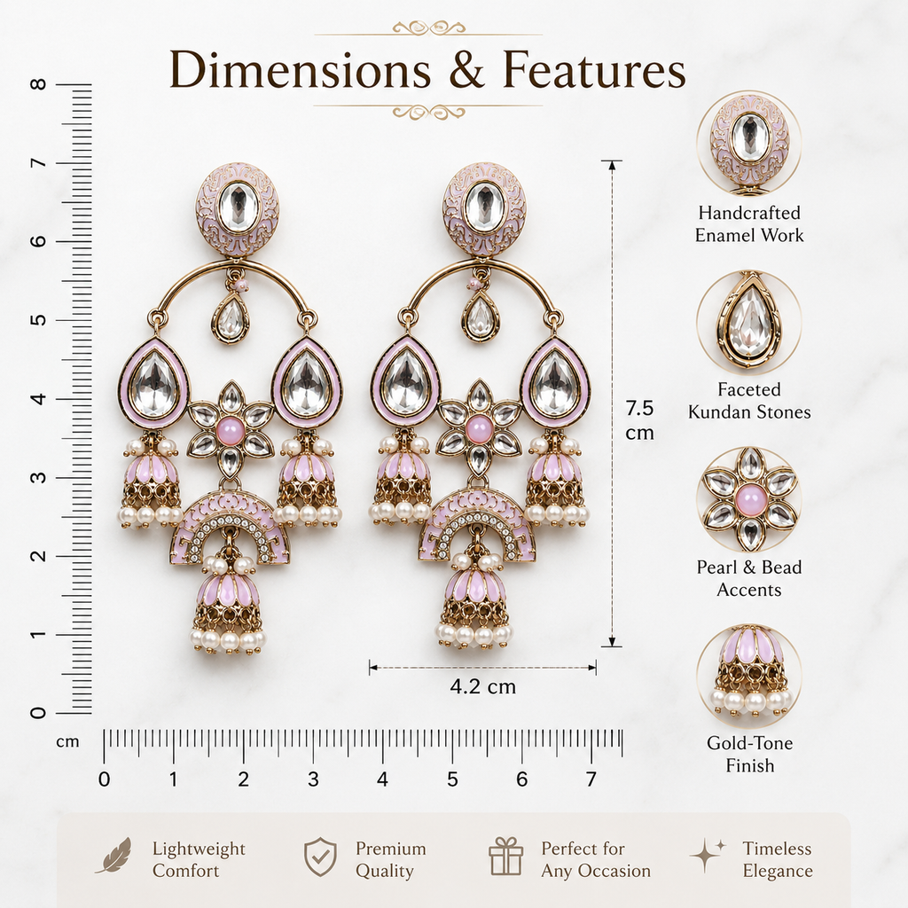 Noor Pink Chandeliers